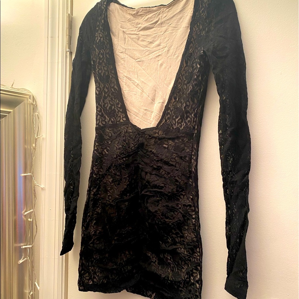 Lace mini dress